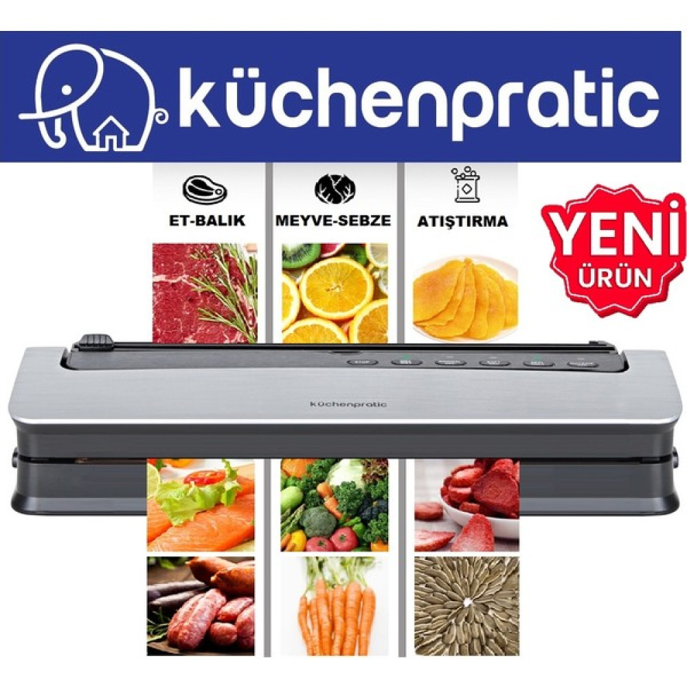 Küchen Pratic VS6310 Ev Tipi Elektrikli Vakum Makinesi - 10 Adet Vakum Poşeti Elektrikli Mutfak Aletleri Fiyatı