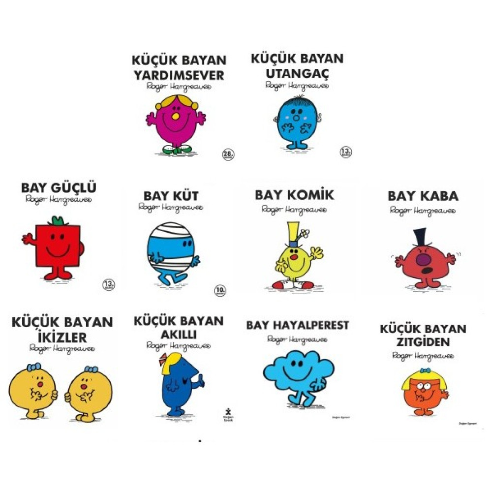 Küçük Bay ve Bayan Serisi 10 Kitap 2. Set - Roger Hargreaves Çocuk Masal Fiyatı