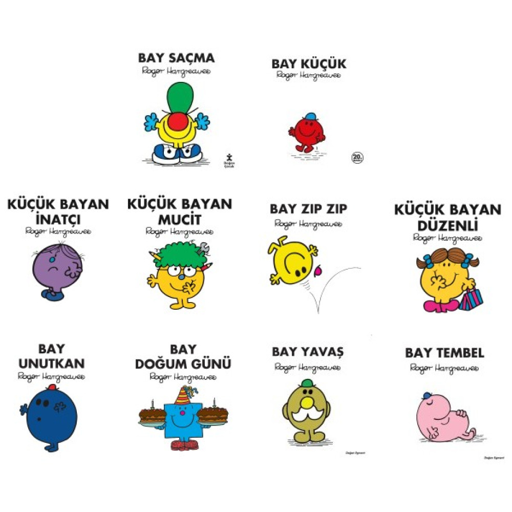 Küçük Bay ve Bayan Serisi 10 Kitap 4. Set - Roger Hargreaves Çocuk Masal Fiyatı