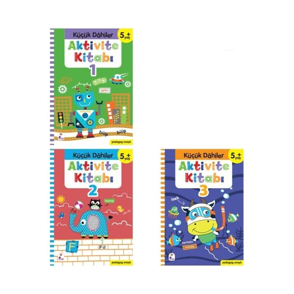 Küçük Dahiler Aktivite Seti : 5 + Yaş ( 3 Kitap Takım ) Çocuk Öykü Fiyatı