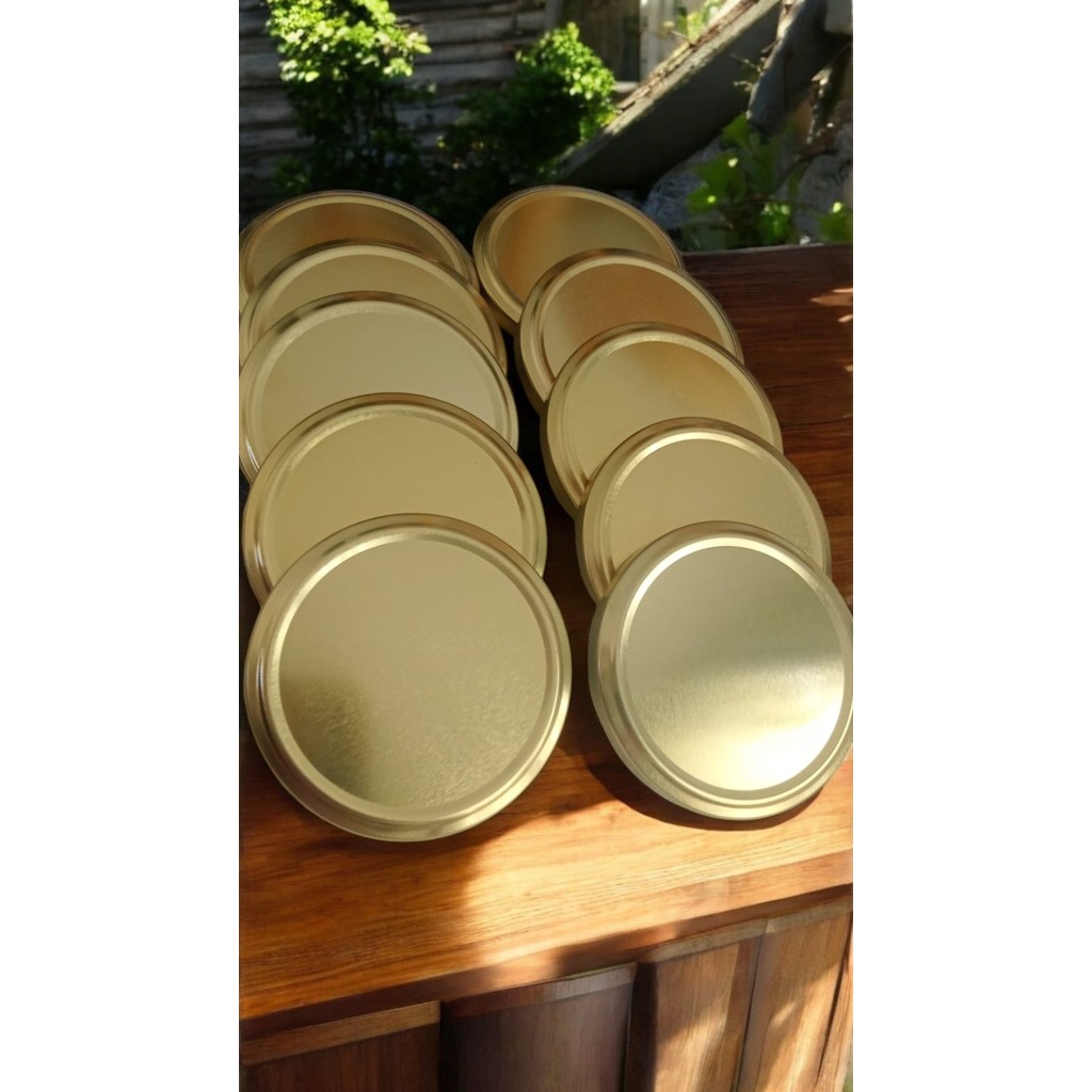 Küçük Işıklar Cam Kavanoz Kapağı 300CC Magnolia Kavanoz Kapağı, Paşabahçe Kavanoz Kapağı 1000CC - Gold - 40 Adet - 300 ml Diğer Fiyatı