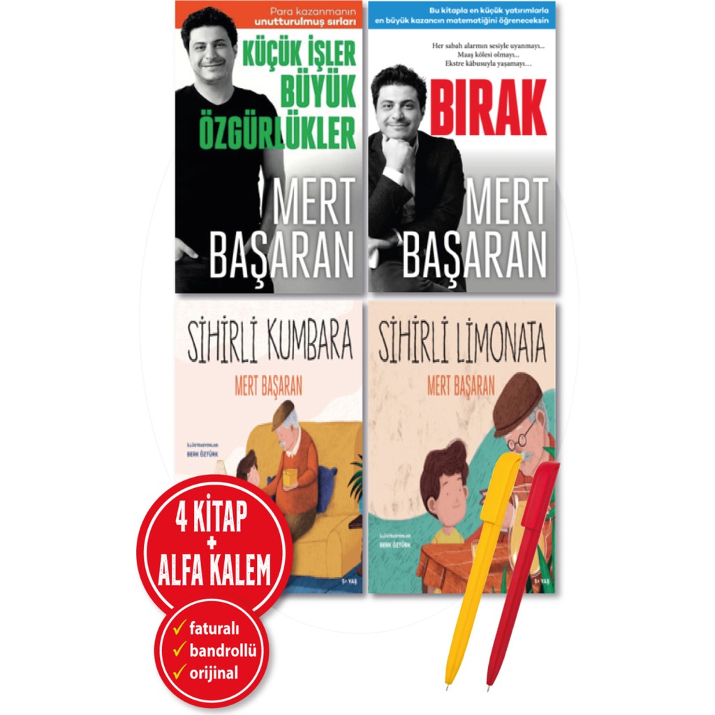 Küçük İşler Büyük Özgür / Bırak / Sihirli Kumbara / Sihirli Limonata (Alfa Kalem) - Mert Başaran Kalem & Yazı Gereçleri Fiyatı