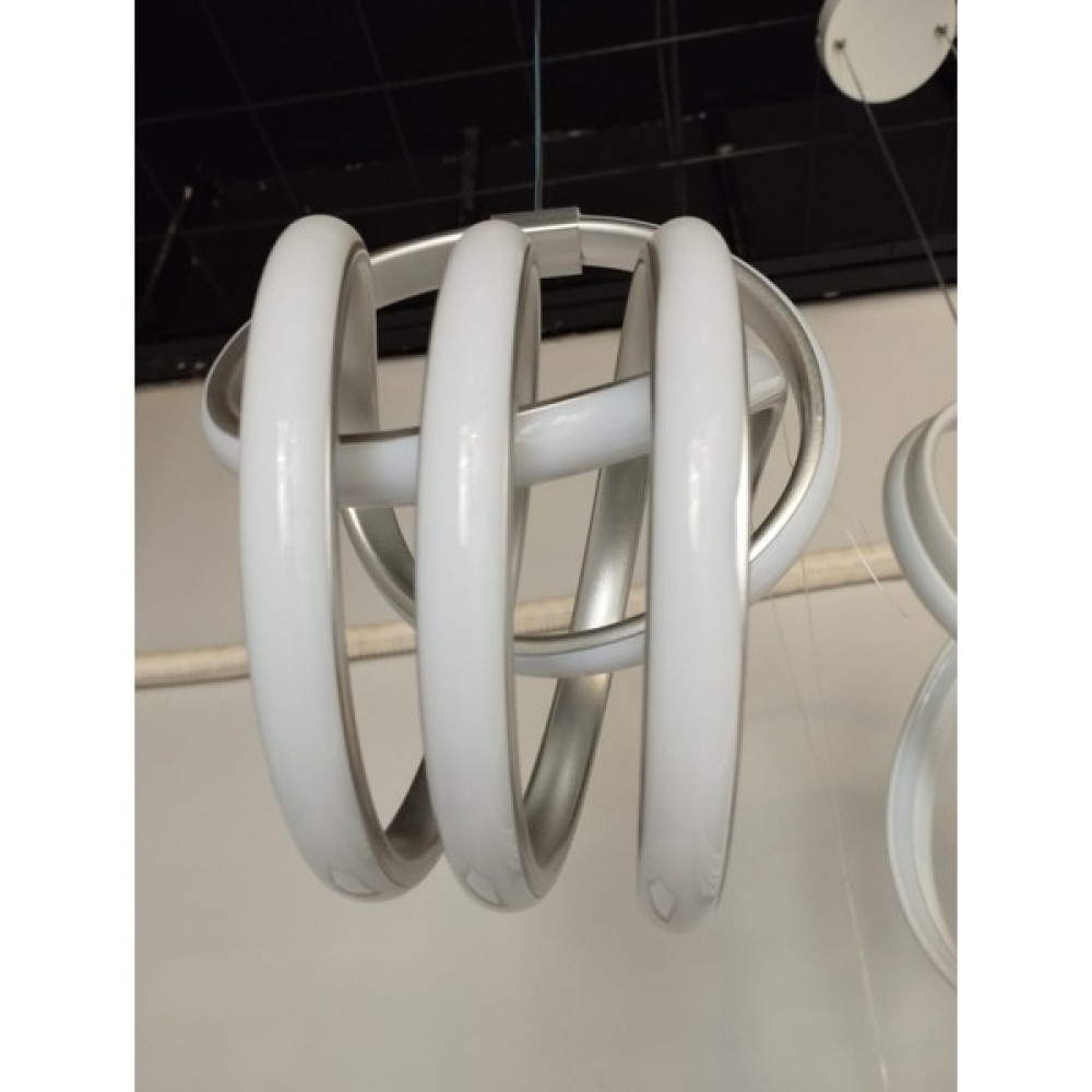 Küçük Kıvrımlı Gümüş Gövde Sarkıt Model Modern LED Aydınlatma - 1'li Avize Fiyatı