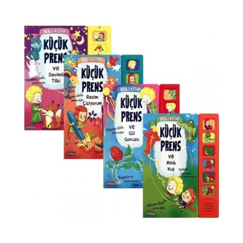 Küçük Prens Sesli Kitap Seti (4 Kitap) Okul Öncesi Eğitici & Öğretici Kitaplar Fiyatı