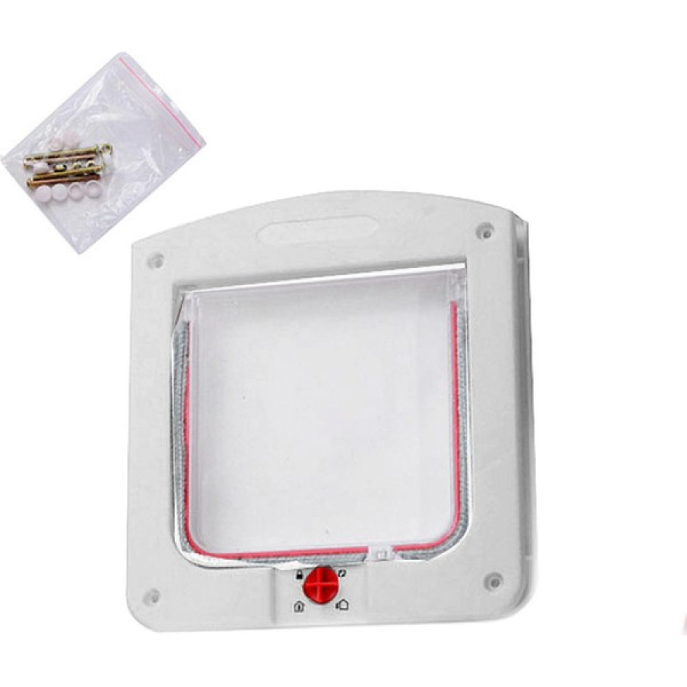 Kudi Pet Door 4 Yollu Kedi Kapısı (22X20X3CM) - Beyaz Evcil Hayvan Ürünleri Fiyatı
