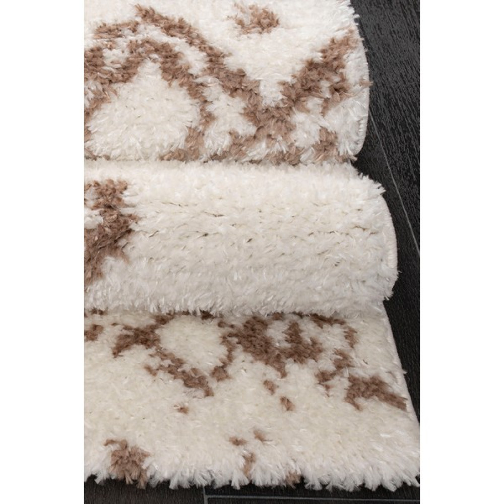 Kuga Halı Konfor Halı Kuga Shaggy 7760 Post Halı Modern Yolluk - 80 x 150 cm - Bej Salon Halısı Fiyatı