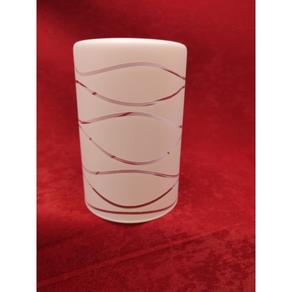 Kuğulu Avize. Avize Camı ,Silindir, Beyaz Renkli, Suyolu Desenli, (E.27)Çap:10.00cm-h:15.00cm.Normal ampule göre. Avize Fiyatı