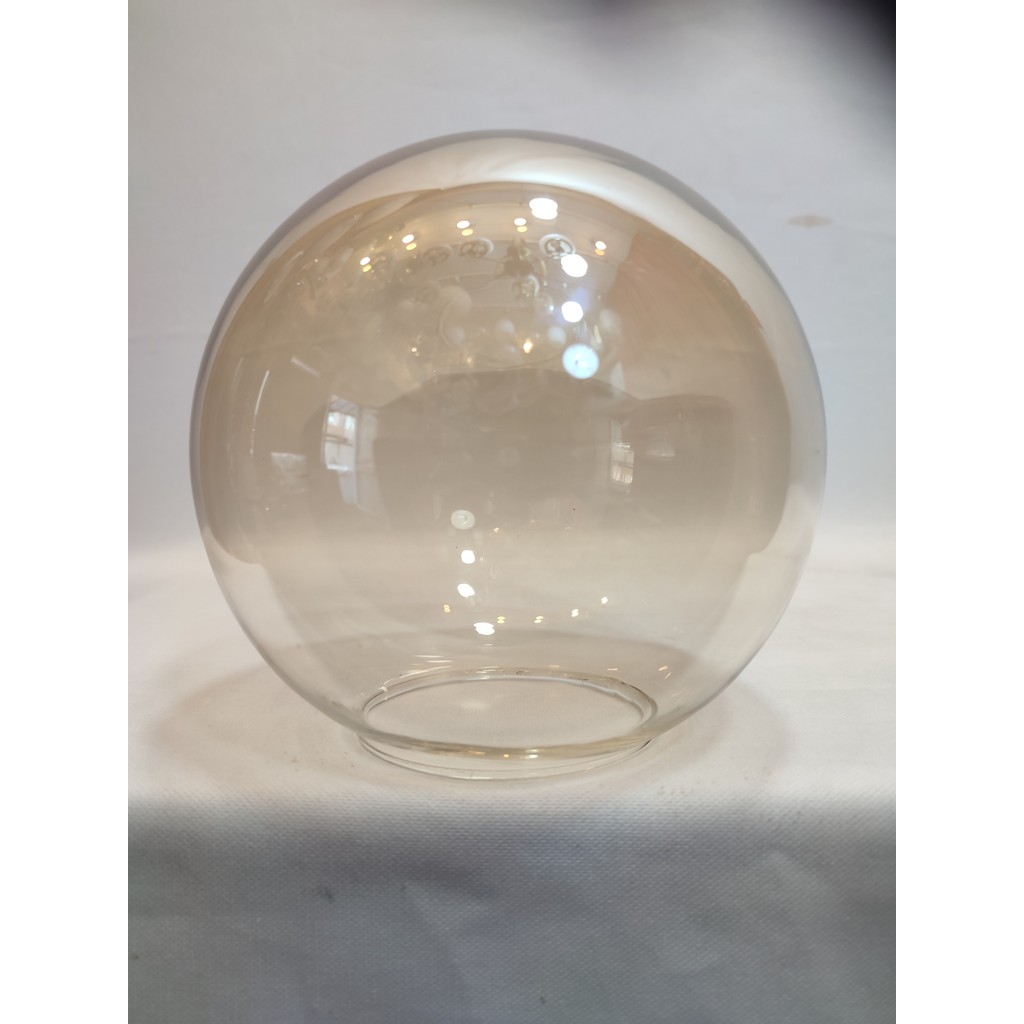 Kuğulu Avize Glob Avize Camı Bal Renkli (Çap: 15.00cm- Duy Yuvası: 7.00cm)Tam küre şeklinde. - Bal Cam Avize Fiyatı