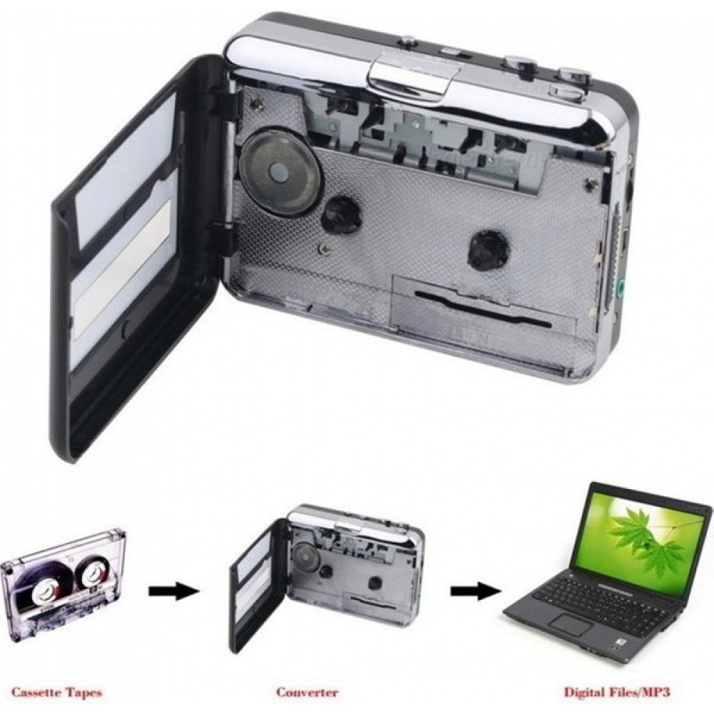 Kuheshope Teypten Pc'ye, Kasetten Mp3'e CD Dönüştürücü Capture Walkman Audio Müzik Çalar (Yurt Dışından) Ofis Malzemeleri Fiyatı