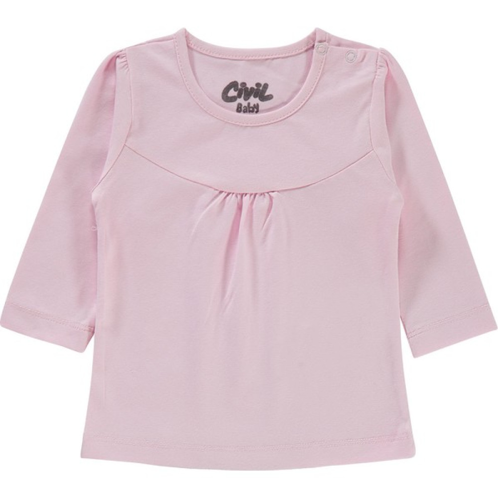 Kujju Civil Baby Kız Bebek Penye Sweatshirt 6-18 Ay Pembe Bebek Sweat Shirt Fiyatı