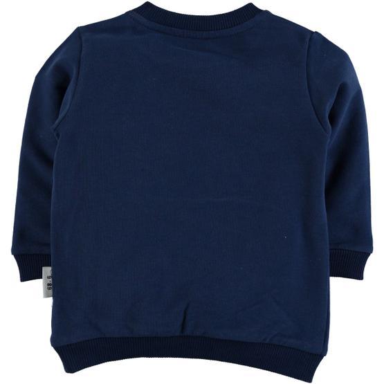 Kujju Lacivert 6-18 Ay Erkek Bebek Penye Sweatshirt