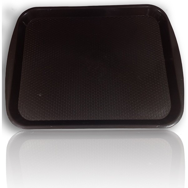 Kuka Store 26.9X35.5 10 Adet Abs Plastik Tepsi - Self Servis Tepsisi (Büfe Fast Food Tepsisi) - Siyah Servis Tepsisi Fiyatı
