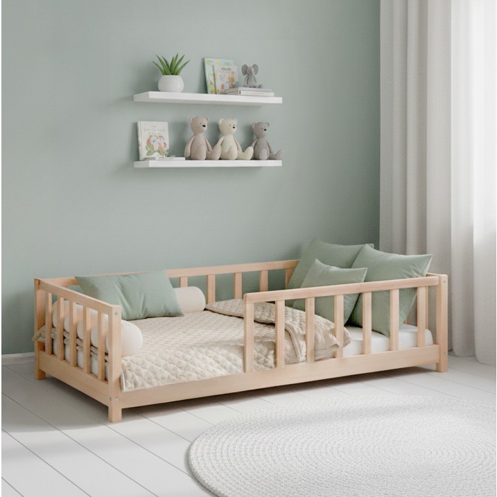 Kukka KFB620 Montessori Yer Yatağı - 90X200 cm Masif Çam Ağacı, Geniş Uyku ve Oyun Alanı Diğer Fiyatı