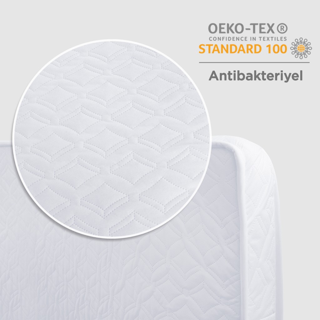 Kukka KM0501 80 x 160 Sünger Bebek Yatağı H:10 cm - Beyaz - 80 x 160 cm Bebek Yatağı Fiyatı
