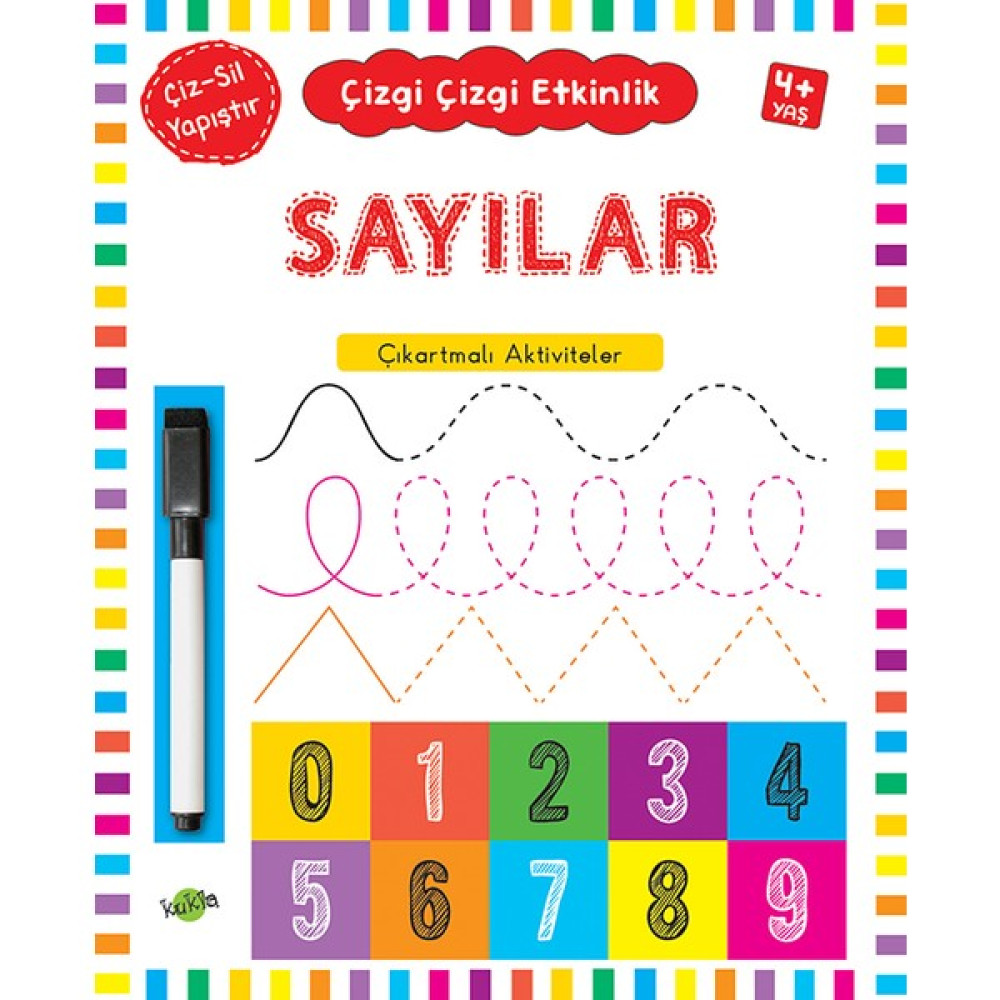Kukla Çocuk Yayınları Çizgi Çizgi Etkinlik Sayılar 4 Yaş Üstü Okul Öncesi Eğitici & Öğretici Kitaplar Fiyatı
