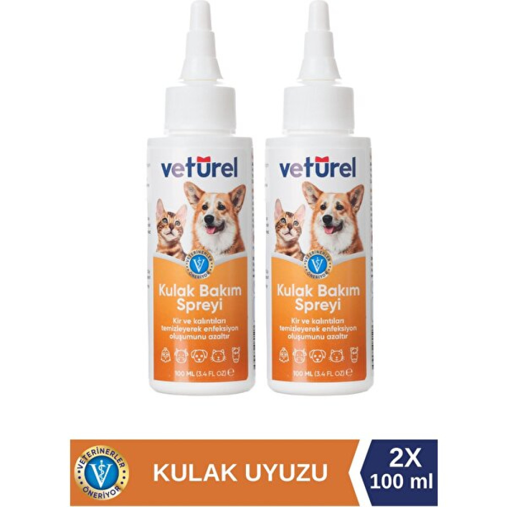 Kulak Bakım Spreyi 2x100ml Köpek Kulak Temizleme Kedi Kulak Uyuzu Kir Bulaş Evcil Hayvan Ürünleri Fiyatı