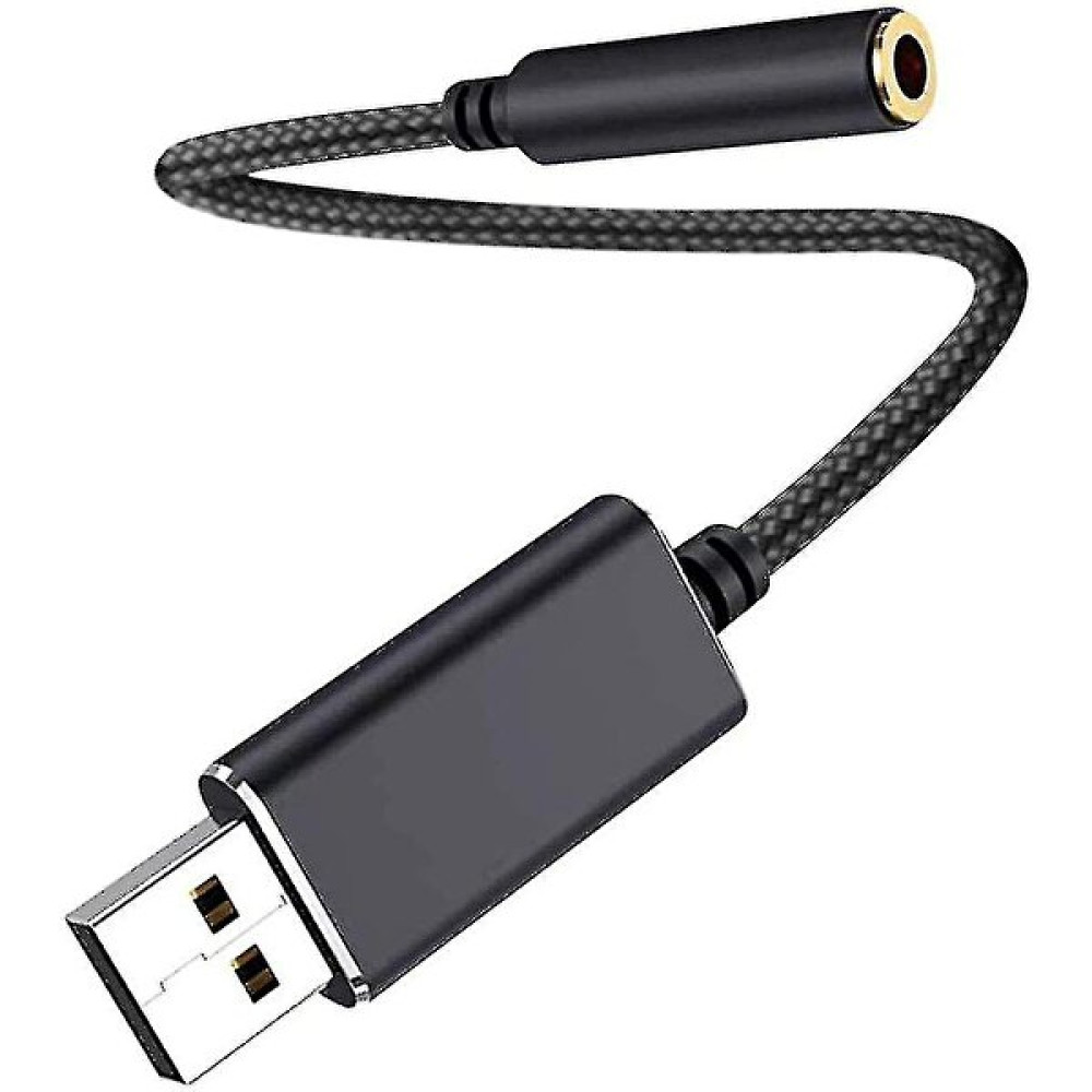 Kulaklık Ses Adaptörü USB To 3.5mm USB -3.5mm Kulaklık Ses Adaptörü USB Aux Adaptörü Pc, Dizüstü Bilgisayarlar, Ps4, Windows, Mac, Linux Kulaklık Aksesuarı Fiyatı