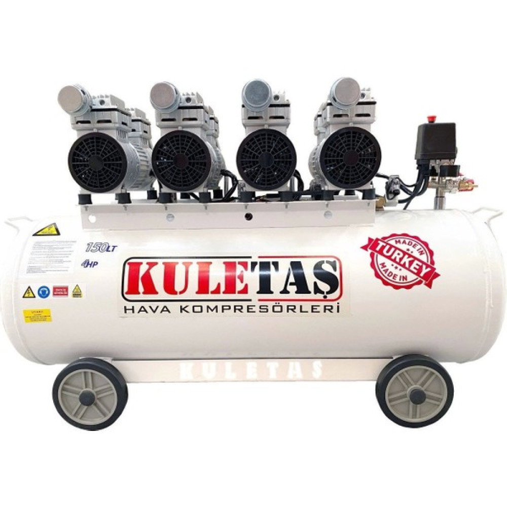 Kuletaş 150 Litre Sessiz Yağsız Hava Kompresörü 4 Hp (Yerli Üretim) Hava Kompresörü Fiyatı