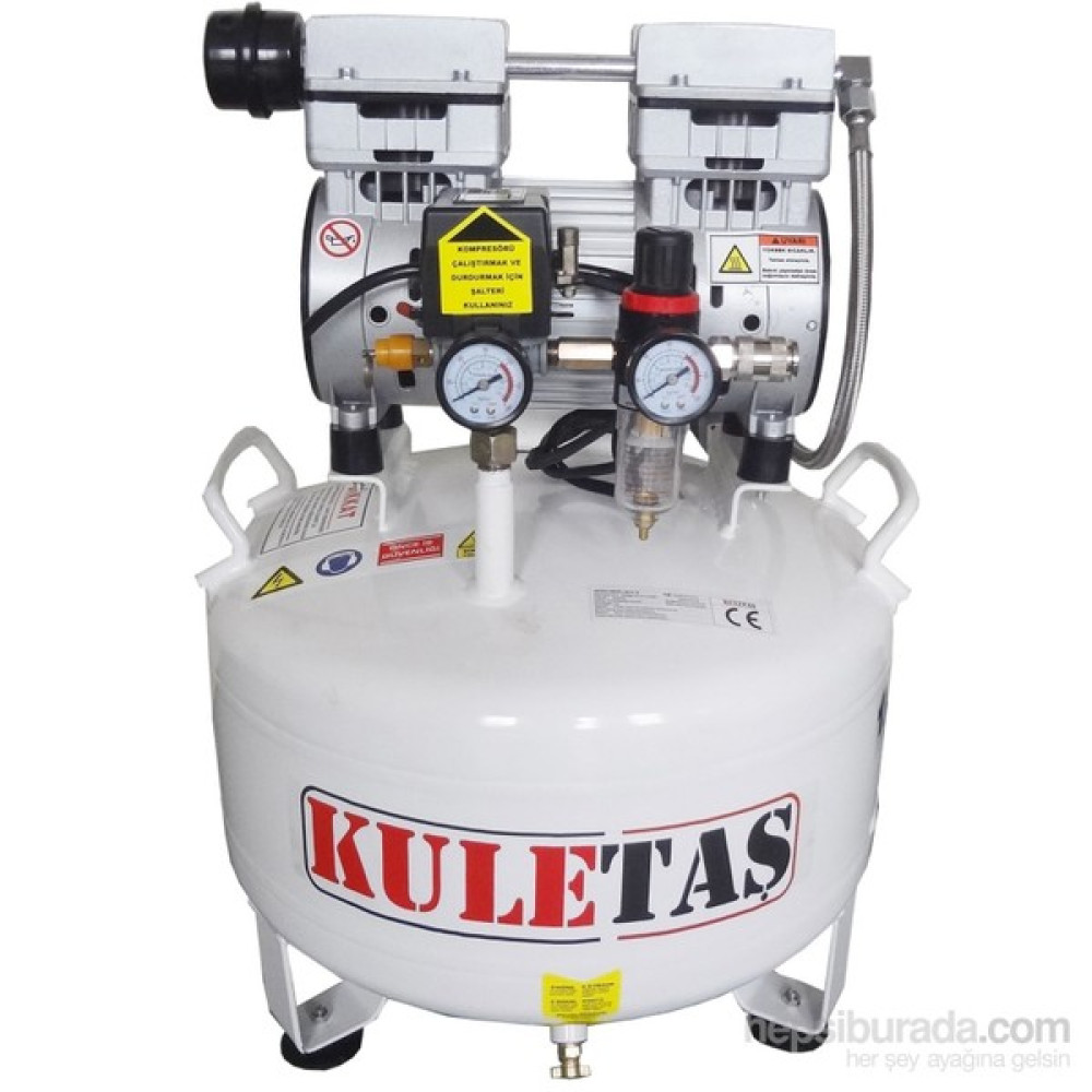 Kuletaş 30 Litre Süper Sessiz Yağsız Hava Kompresörü Hava Kompresörü Fiyatı