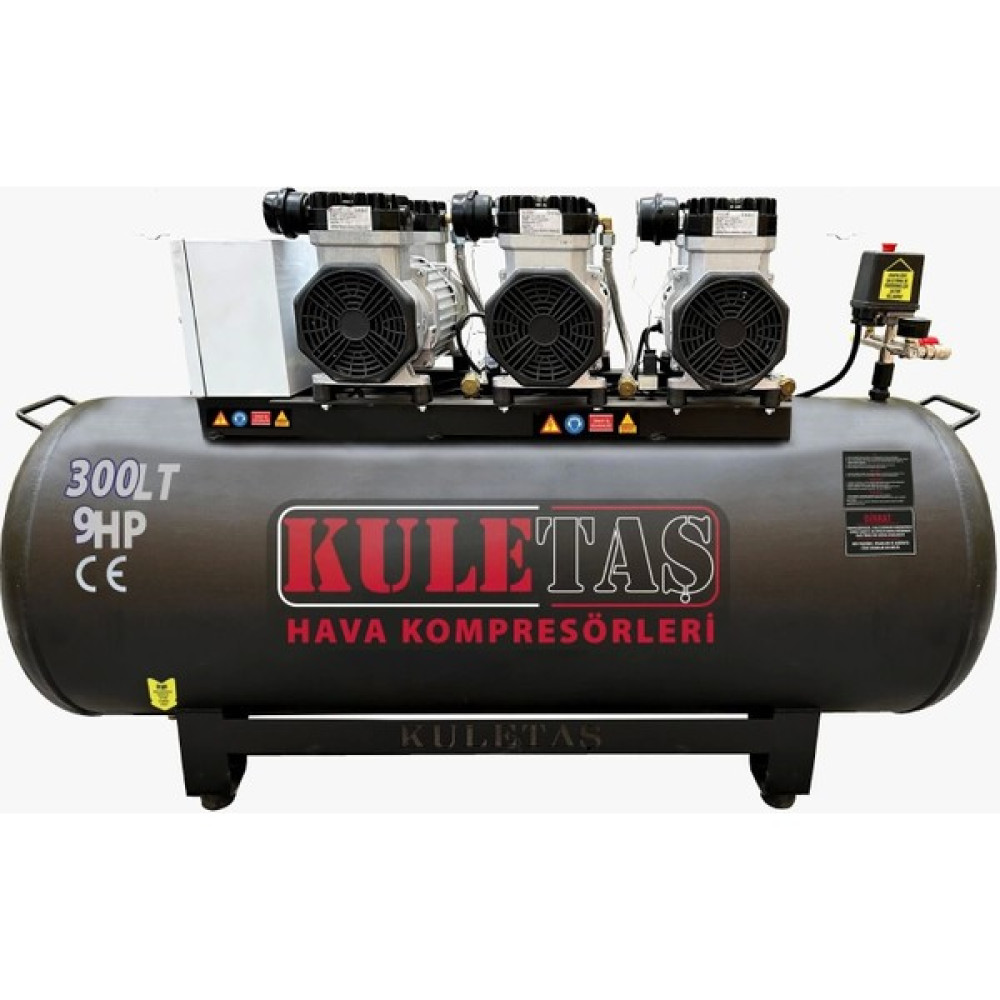 Kuletaş 300 Lt 9 Hp Sessiz Yağsız Hava Kompresörü Hava Kompresörü Fiyatı