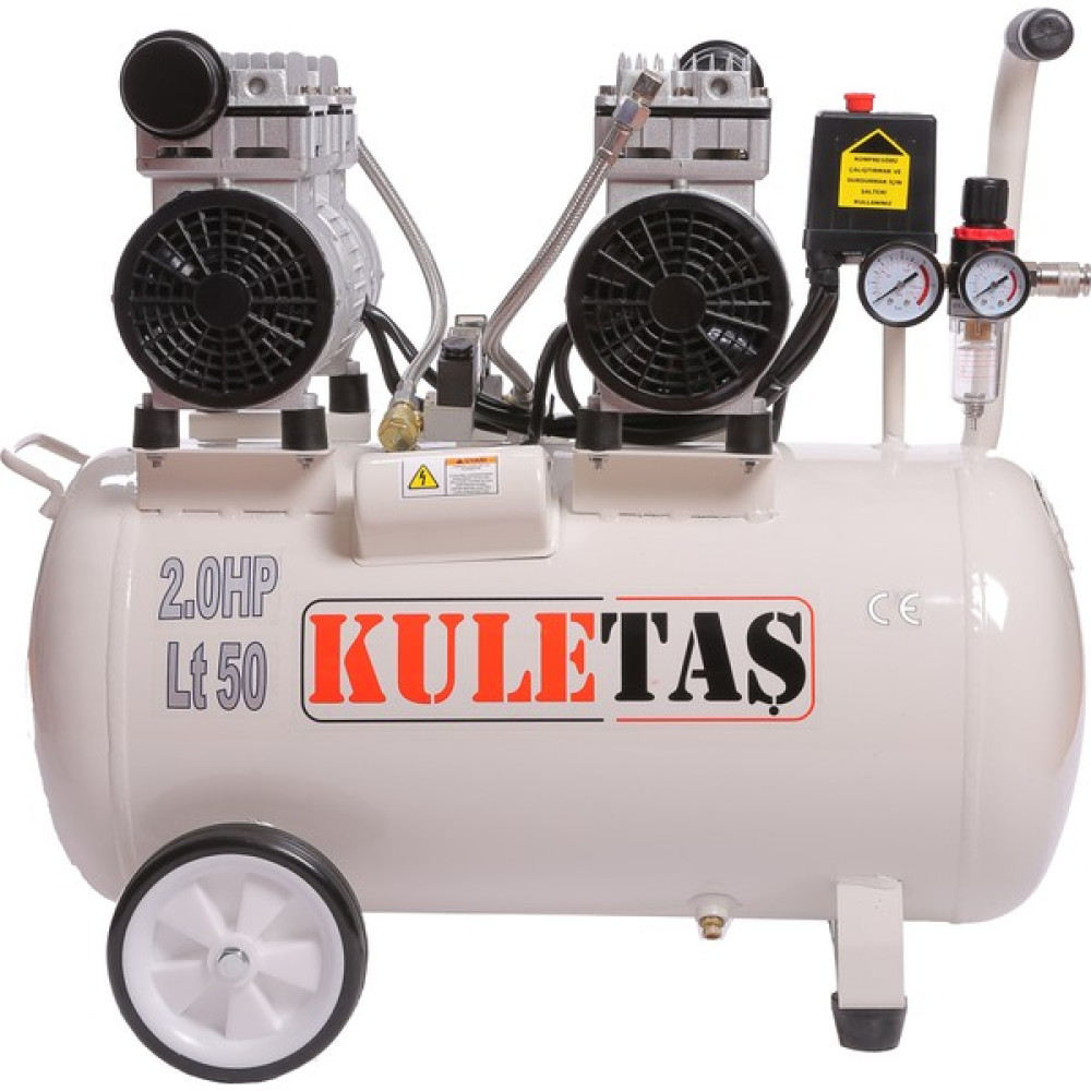 Kuletaş 50 Litre Süper Sessiz Yağsız Hava Kompresörü Hava Kompresörü Fiyatı