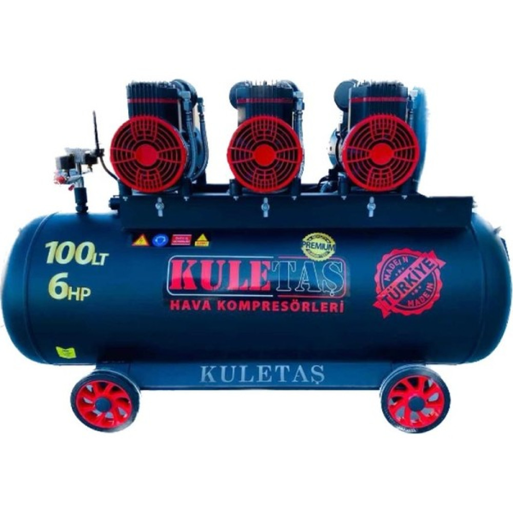 Kuletaş Premium 100 Lt Sessiz Yağsız Hava Kompresörü 6 Hp Hava Kompresörü Fiyatı