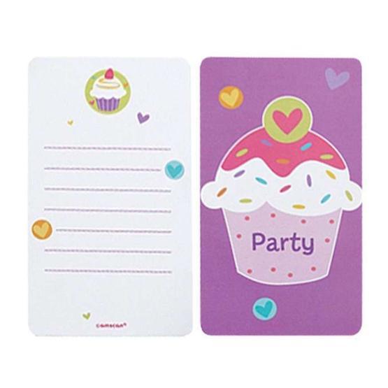 Kullan At Market TM-DVT-0003 Cupcake Partisi Davetiye