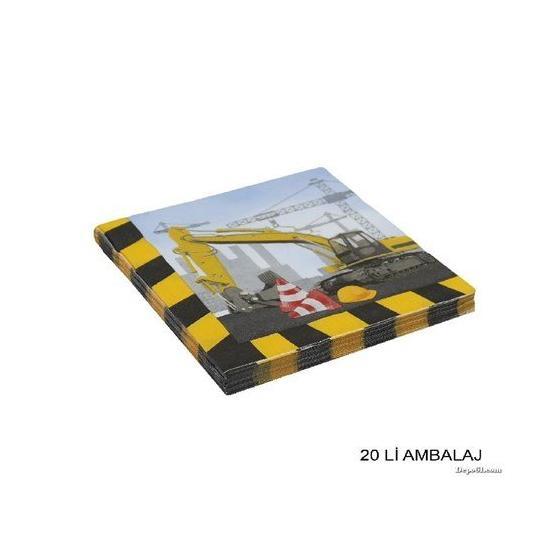 KullanAtMarket 33x33 cm İnşaat Partisi Peçete