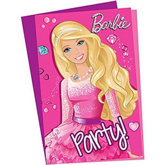 KullanAtMarket Barbie Sparkle Davetiye