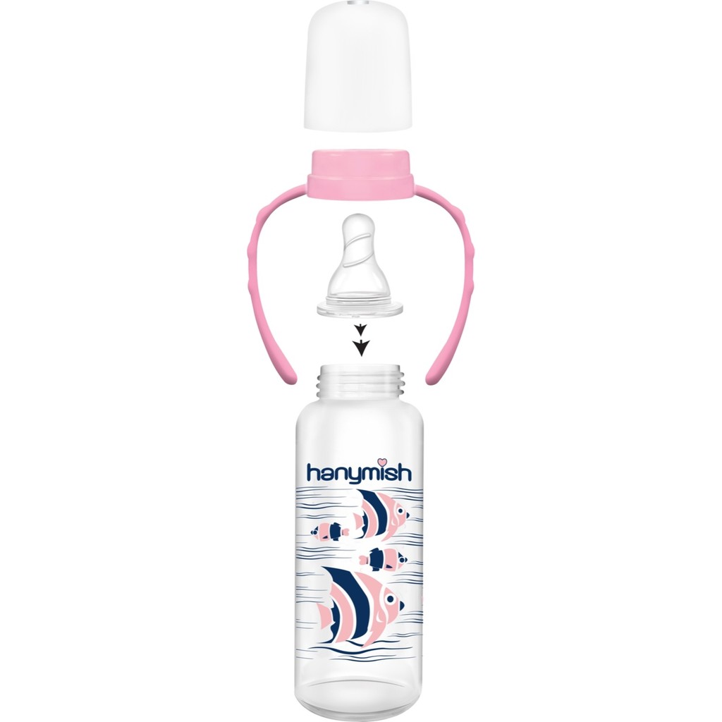 Kulplu Pp Biberon 240 ml - Pembe Biberon Fiyatı