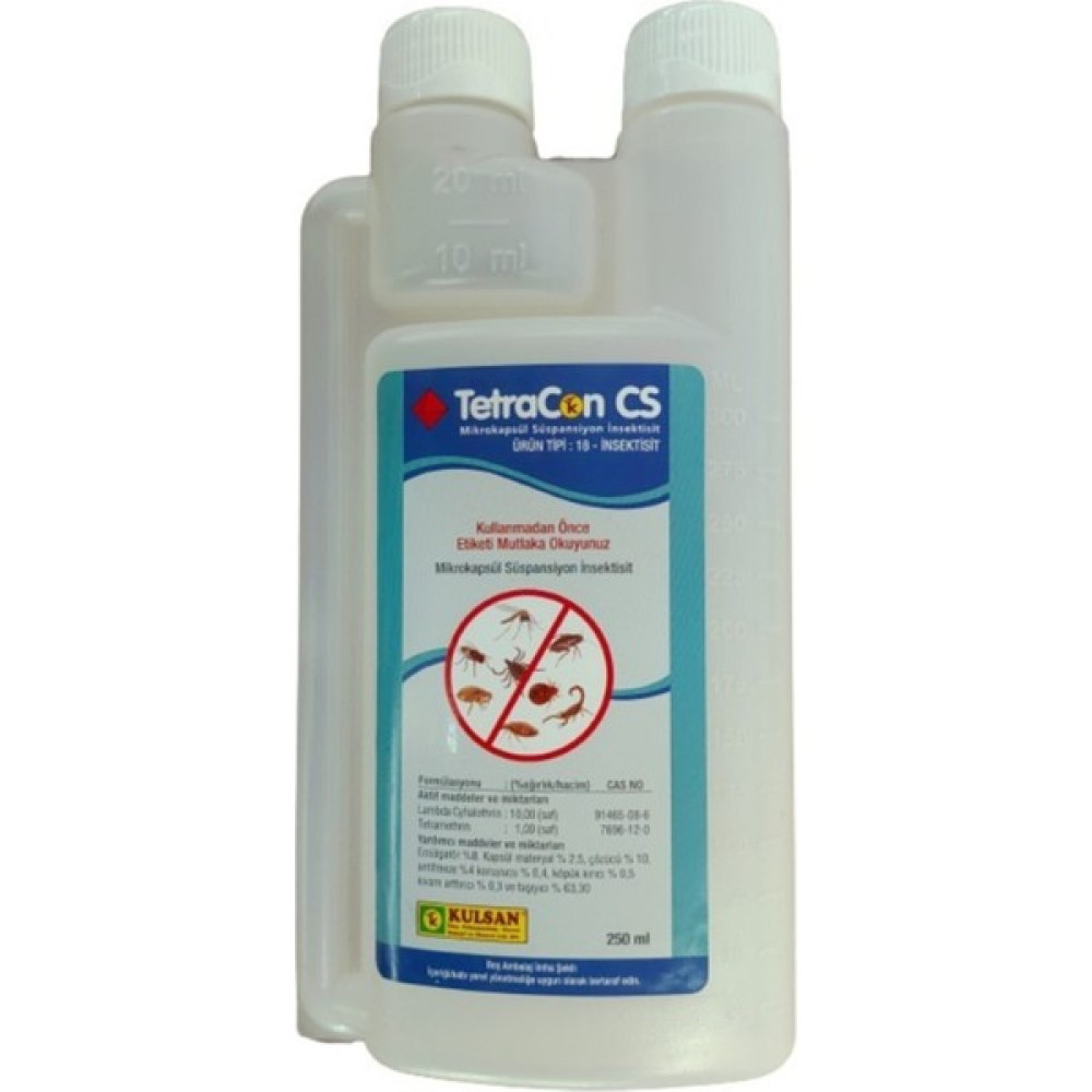KULSAN Tetracon Cs Konsantre Genel Haşere Böcek Ilacı 250 ml Sinek-Kene-Haşere Kovucu Fiyatı