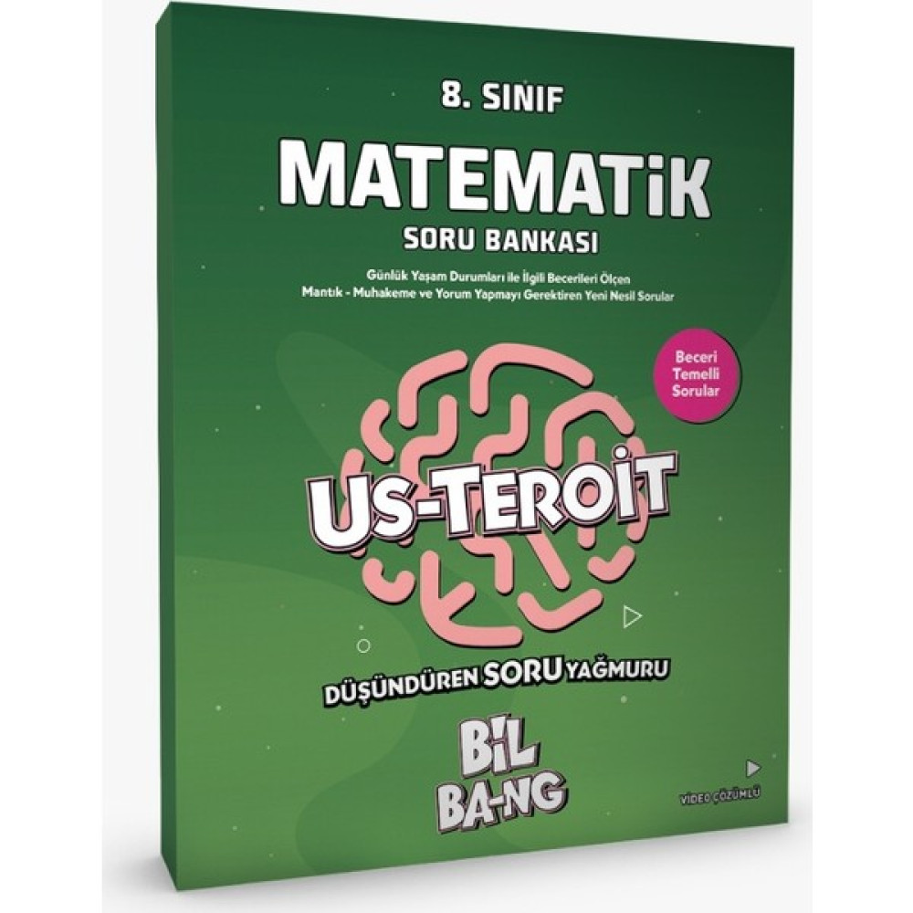 Kültür Yayıncılık 8.sınıf Us-Teroit Matematik Soru Bankası Matematik Fiyatı