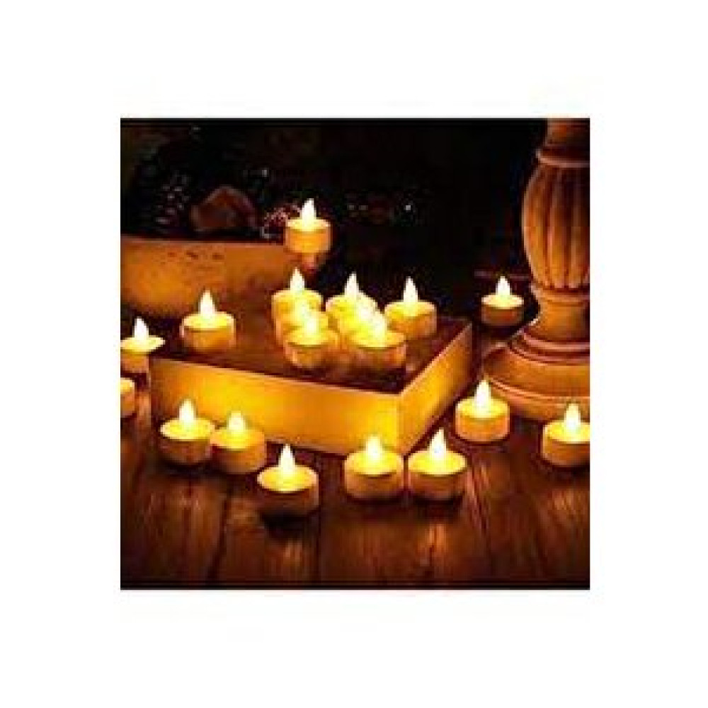 Kulvaravm Ledli Mum Tealight Işıklı Dumansız Alevli Sarı Led Mum Pilli 24 Adet Pil Dahil Gece Lambası Fiyatı
