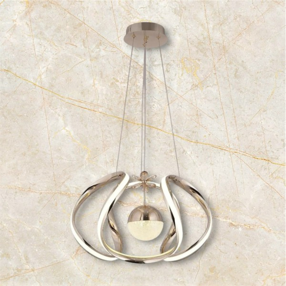 Kumandalı 3 Renk ( Sarı Beyaz ve Gün Işığı ) Krom3 LED Avize Concept Osc Home Avize Fiyatı
