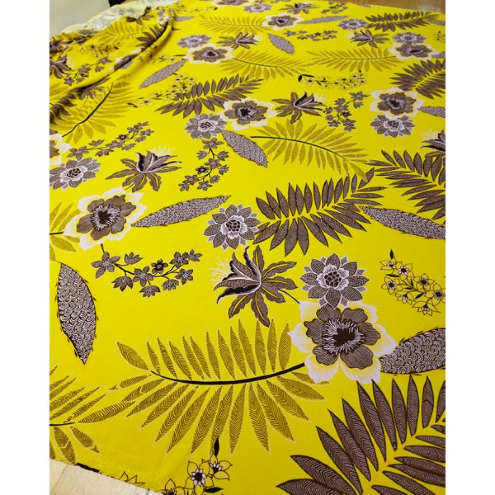 Kumaş Parça Viskon Krep Şifon Çiçek Desenli En : 140 cm - 140 cm - 1 m - Renkli Kumaşlar Fiyatı