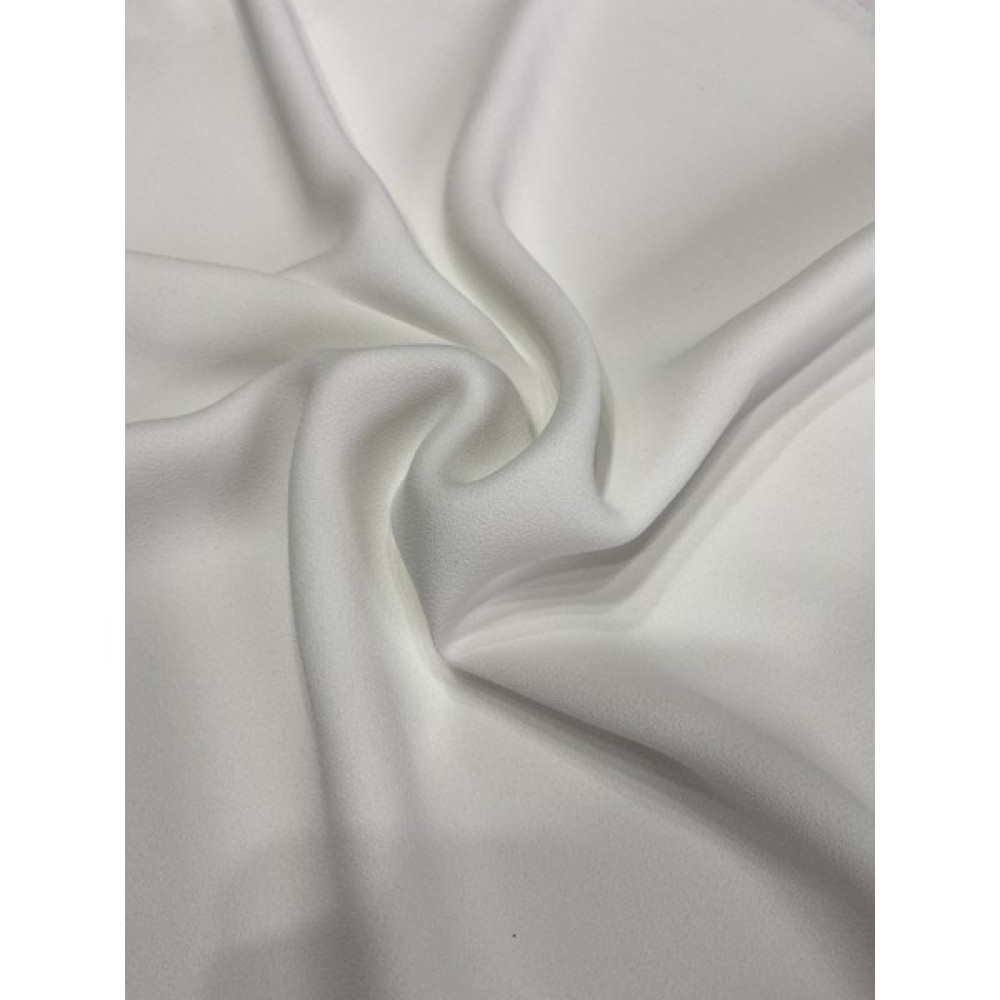 Kumaş Sever Krep Kumaş - 150 cm - 1 m - Beyaz 033 Kumaşlar Fiyatı