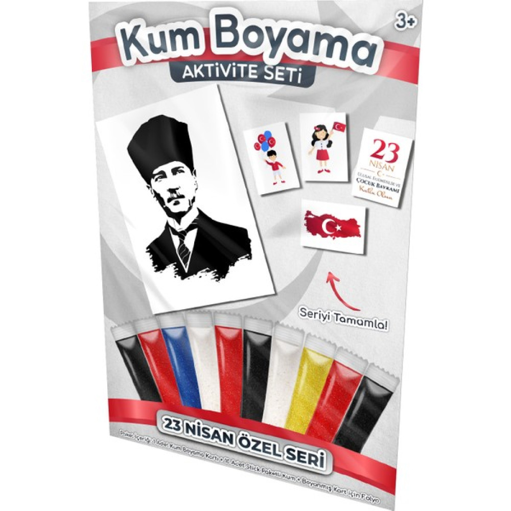 Kumbo Kum Boyama Atatürk | 23 Nisan Özel Kum Boyama Aktivite Seti Çocuk Oyuncağı Fiyatı