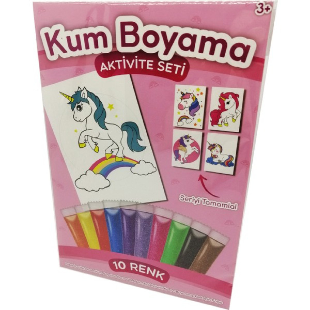 Kumbo Kum Boyama Gökkuşağı Unicorn Kum Boyama Aktivite Seti Çocuk Oyuncağı Fiyatı