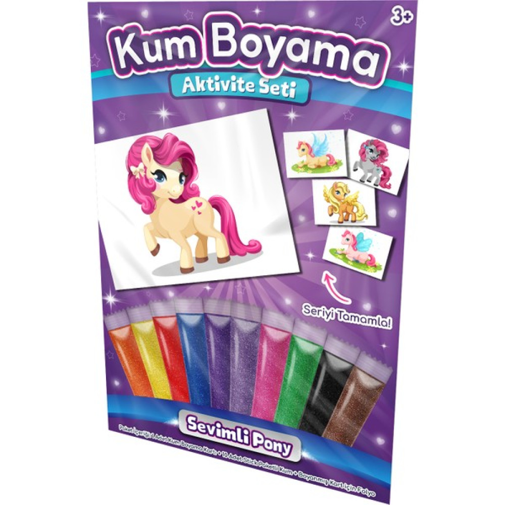 Kumbo Kum Boyama Pony Luna | Kum Boyama Aktivite Seti Çocuk Oyuncağı Fiyatı