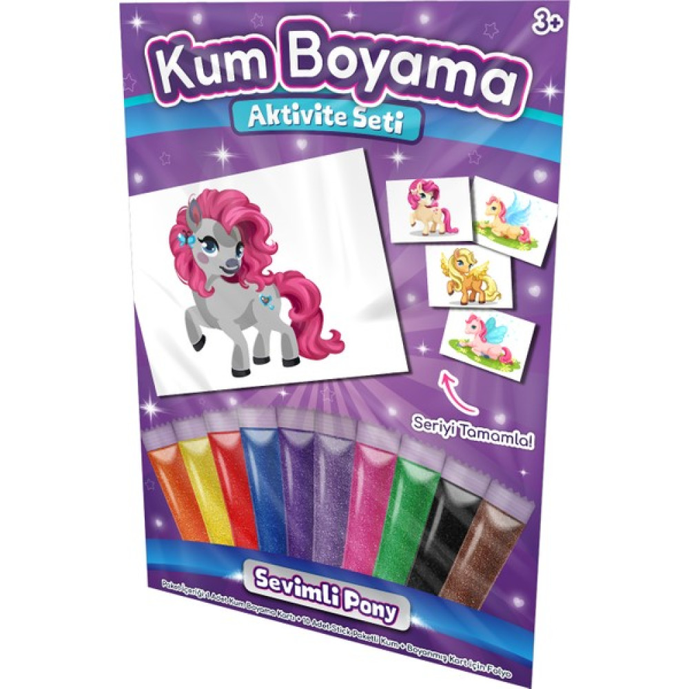 Kumbo Kum Boyama Pony Maya | Kum Boyama Aktivite Seti Çocuk Oyuncağı Fiyatı