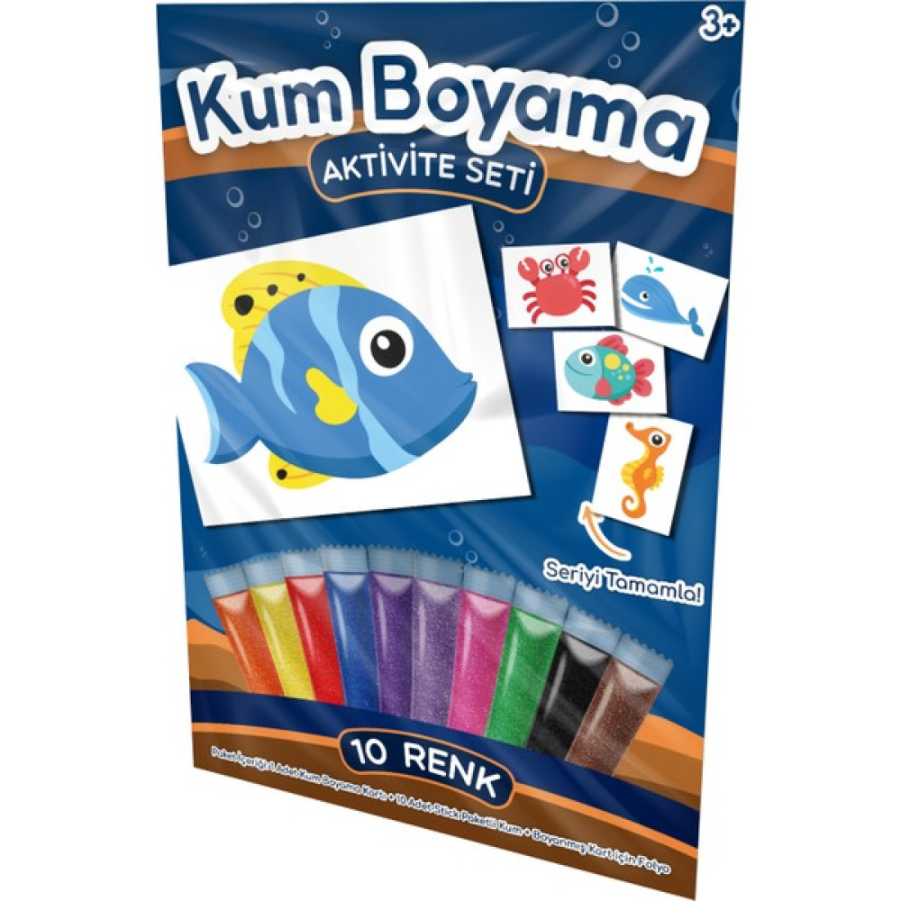 Kumbo Kum Boyama Sarı Yüzgeçli Balık Kum Boyama Aktivite Seti Çocuk Oyuncağı Fiyatı