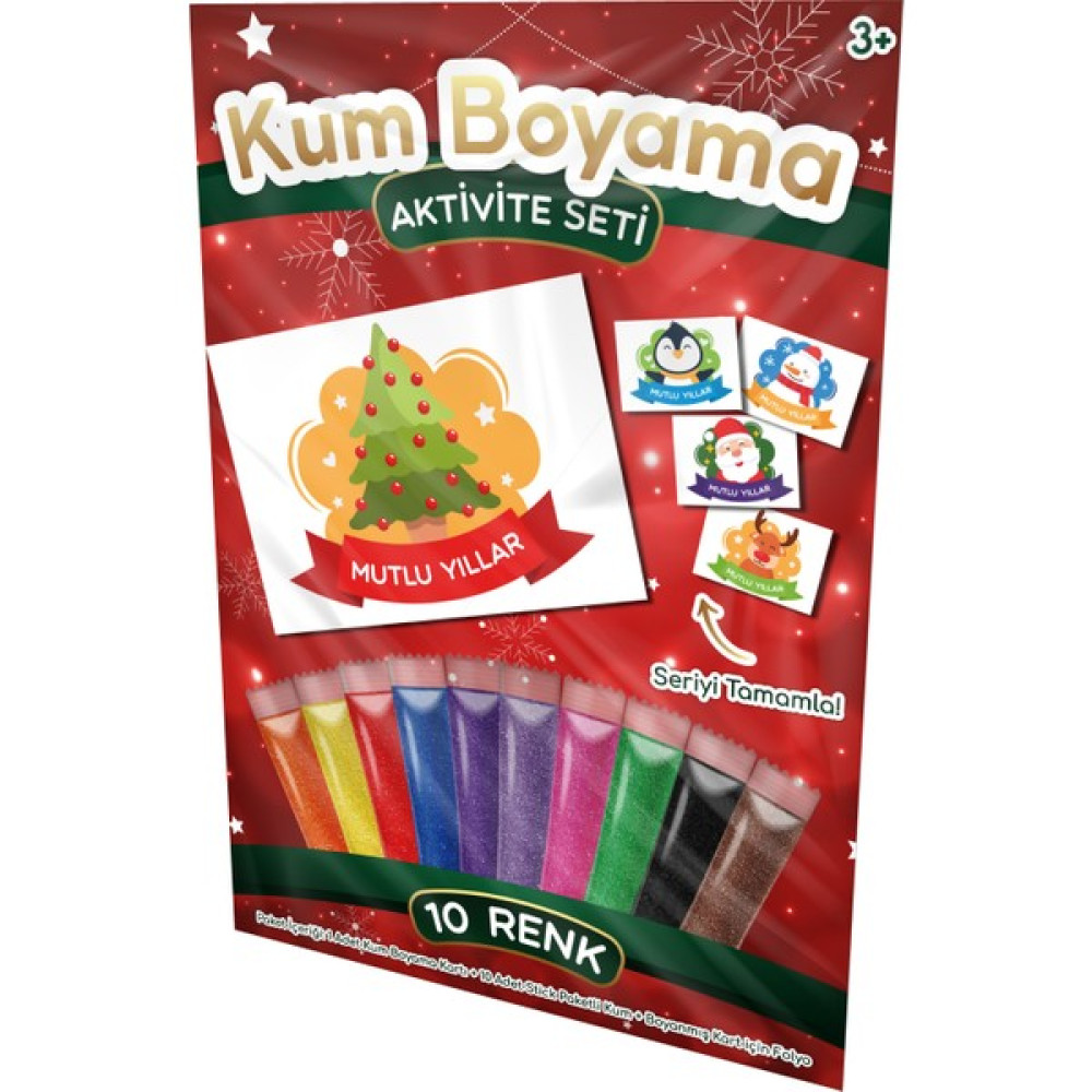 Kumbo Kum Boyama Süslü Çam Ağacı Yılbaşı Özel Kum Boyama Aktivite Seti Çocuk Oyuncağı Fiyatı