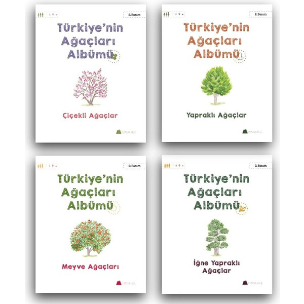 Kumdan Kale Yayınları Türkiye'nin Ağaçları Albümü Seti 4 Kitap Coğrafya Fiyatı