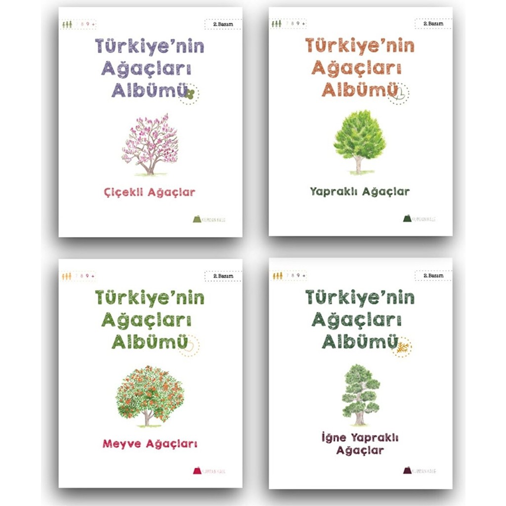 Kumdan Kale Yayınları Türkiye'nin Ağaçları Albümü Seti 4 Kitap Diğer Fiyatı