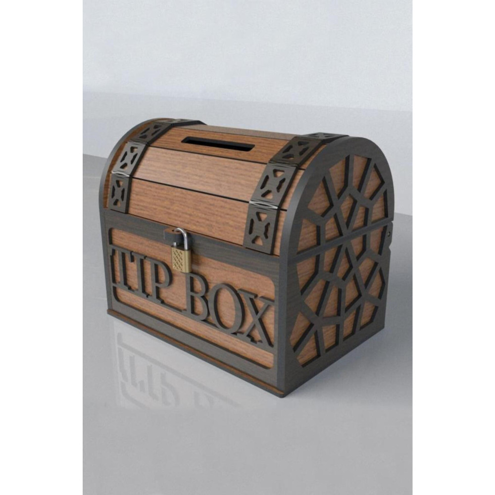 KUMİ Klitli Tip Box Bahşiş Kutusu Ve Kumbara Sandık Tipi Tipbox Hediyelik Eşya Fiyatı