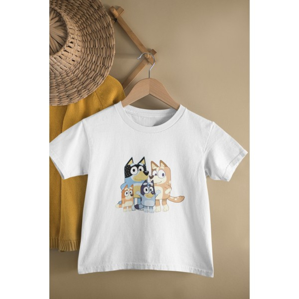 Kumik Bluey ve Bingo Çocuk T-Shirt Erkek Çocuk T-shirt Fiyatı