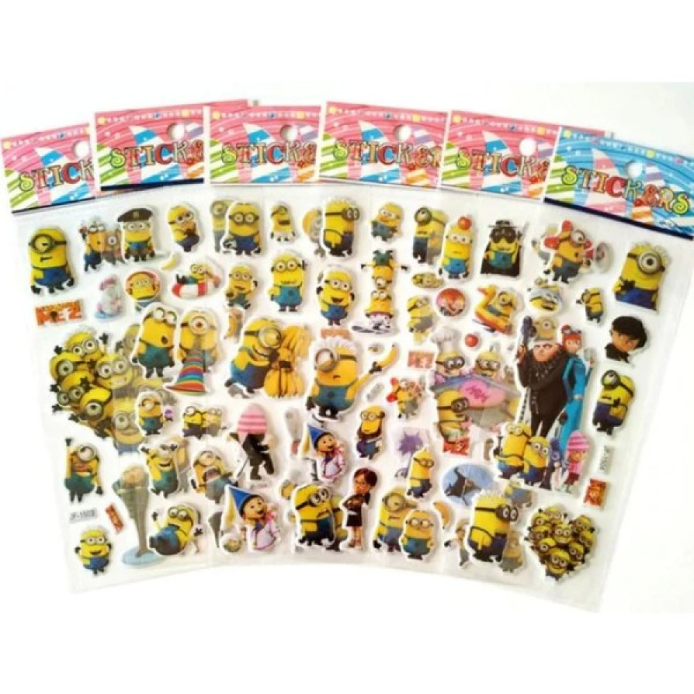 Kumik Minions Karakterleri 3 Set Kabartmalı Sticker Ev & Dekorasyon Aksesuarları Fiyatı