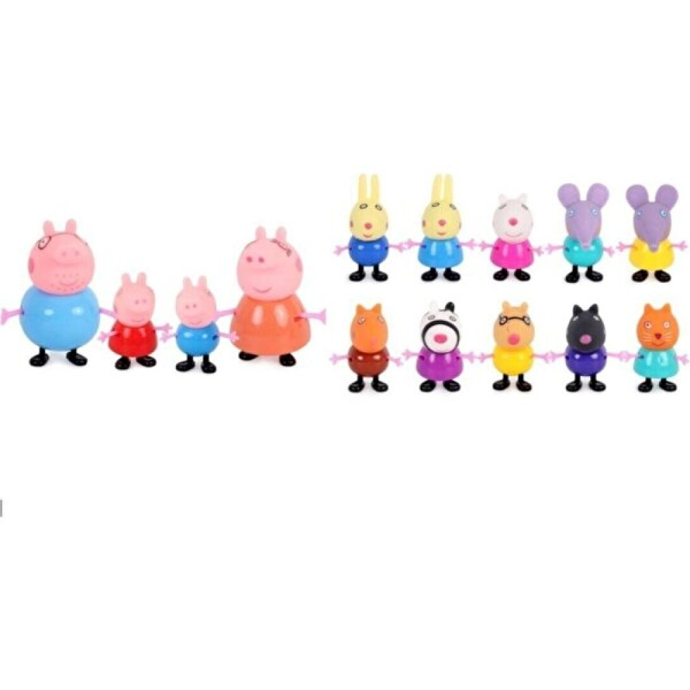 Kumik Peppa Pig 10+4 Lü Figür Peppa, George Aile ve Arkadaşlar Oyuncak Fiyatı