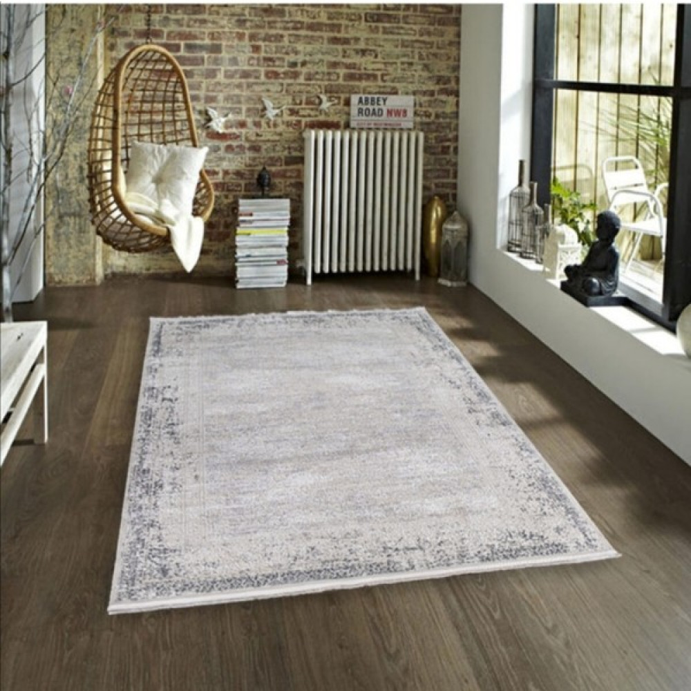 Kumru The Carpet Stil 6 m2 Bambu Tarz Halı - 200 x 290 cm - Gri Salon Halısı Fiyatı