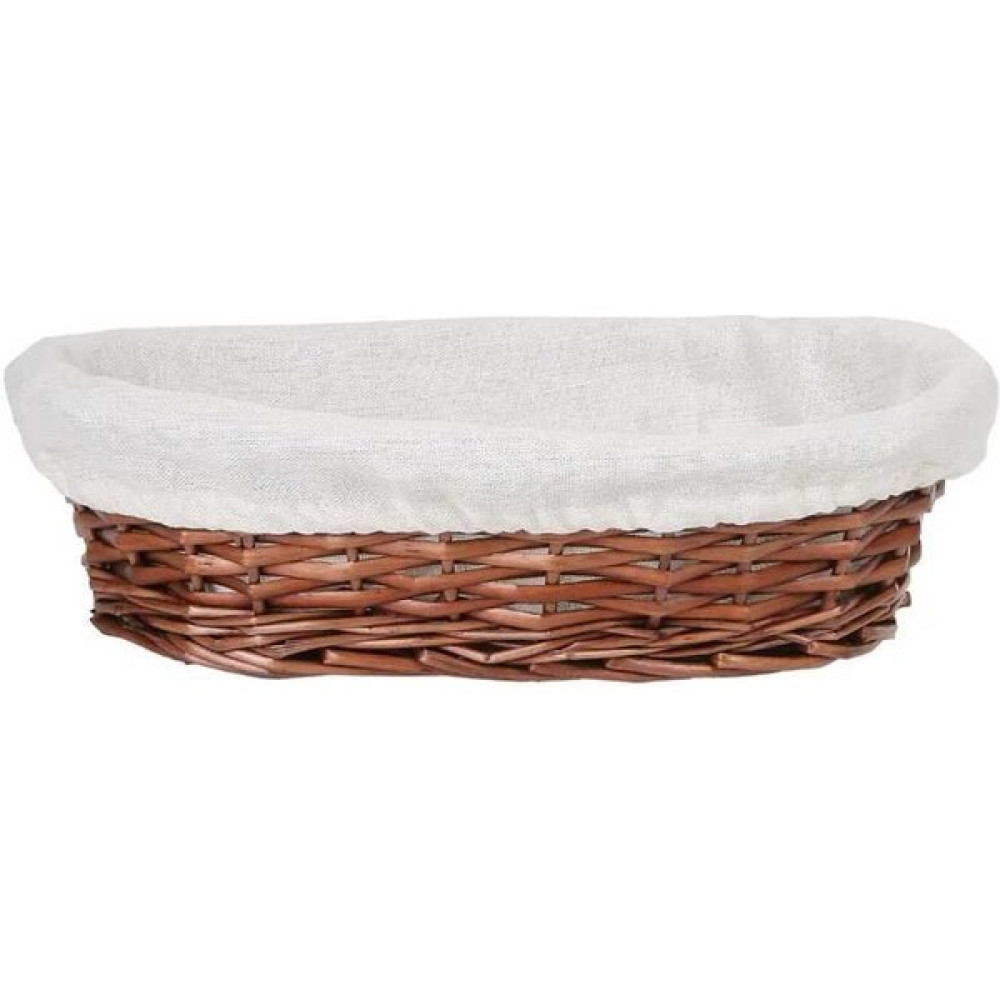 Kumsal Mutfak Hasır Bezli Oval Sepet 24 cm (ES-2417R) Saklama Kapları Fiyatı